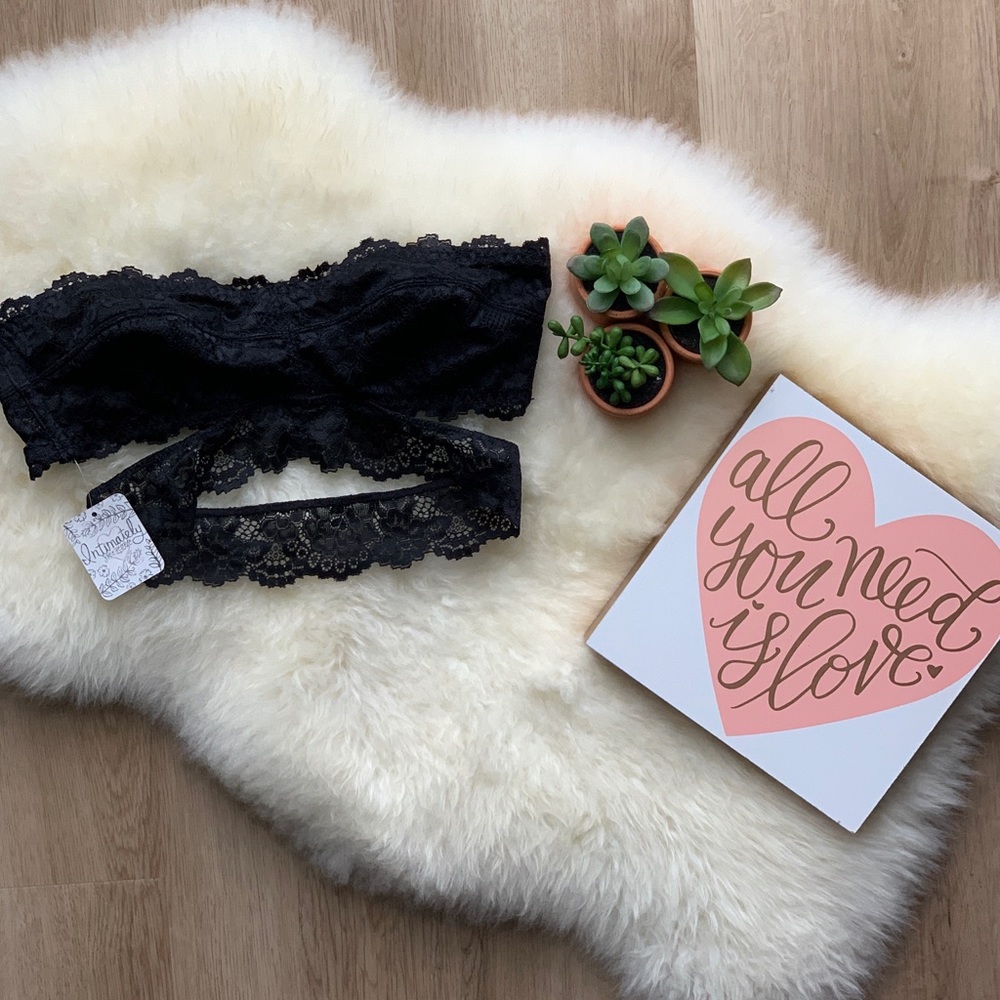 FREE PEOPLE • Deep In The Dark Black Bandeau